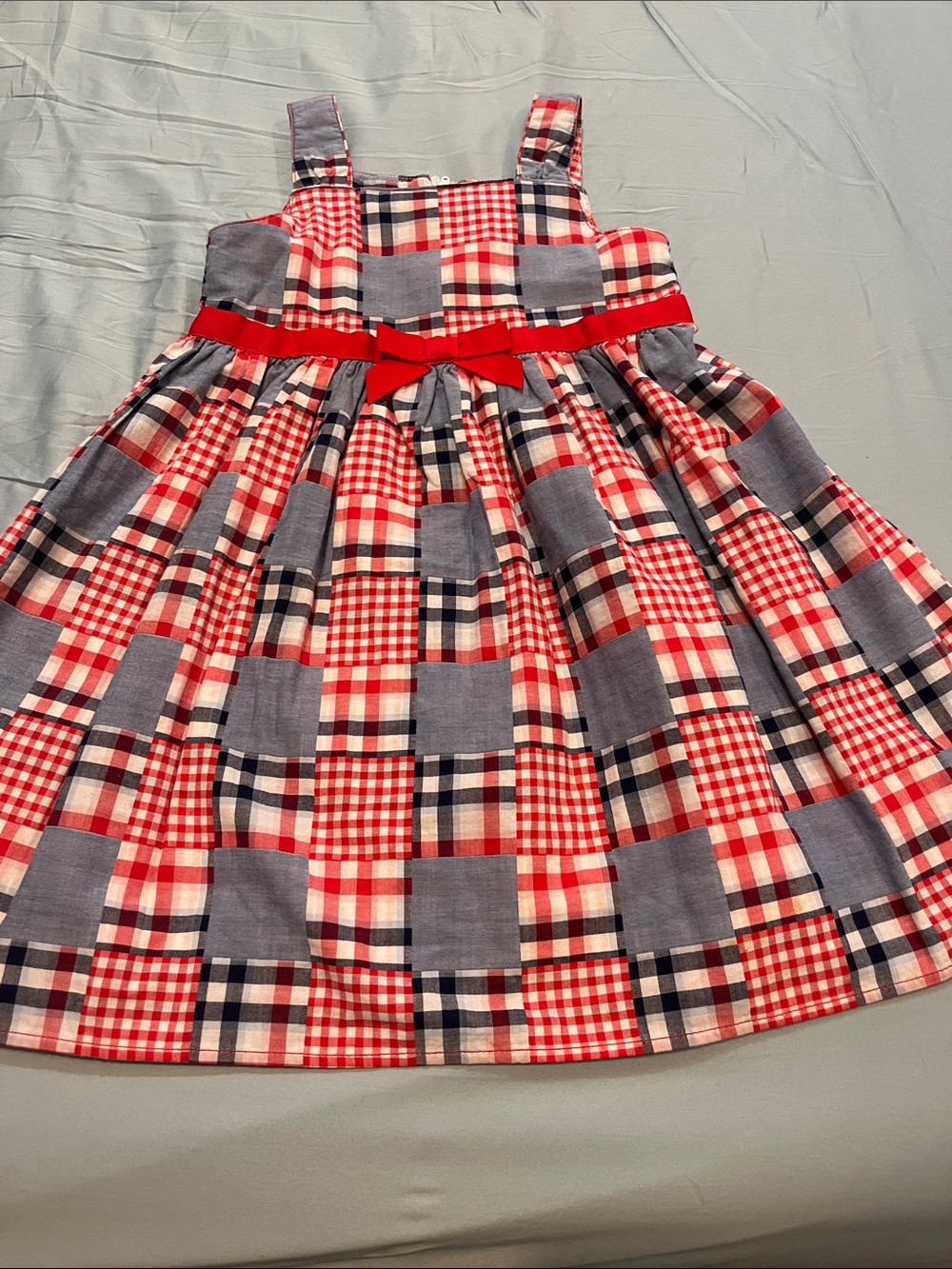 Gymboree Red, Navy & White Plaid Button-Up Shirt